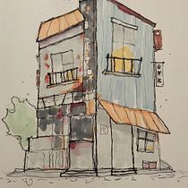 Hola! Aquí está mi proyecto final. Me ha encantado el curso.. Sketching, Drawing, Architectural Illustration, Sketchbook & Ink Illustration project by frangarcia27_1 - 07.14.2022