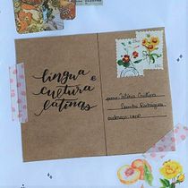 Meu projeto do curso: Lettering em formato pequeno. Een project van Traditionele illustratie,  Belettering,  H y lettering van Vitória Rodrigues - 13.07.2022