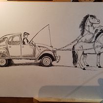 Mon projet du cours : Illustration surréaliste au feutre fin Ein Projekt aus dem Bereich Traditionelle Illustration, Bleistiftzeichnung, Zeichnung, Realistische Zeichnung, Artistische Zeichnung und Illustration mit Tinte von marie billebeau - 14.12.2022