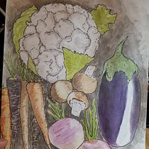 Mon projet du cours : Carnet de croquis botanique : une approche méditative. Ilustração tradicional, Esboçado, Desenho, Pintura em aquarela, Ilustração botânica, e Sketchbook projeto de marie billebeau - 14.07.2022