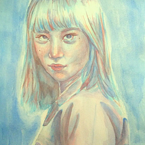 Mi proyecto del curso: Retrato Nanno en acuarela. Fine Arts, Painting, Watercolor Painting, and Portrait Drawing project by angeladglez0614 - 03.21.2022