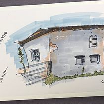 Mein Kursprojekt: Expressive Architekturskizzen mit Markern. Sketching, Drawing, Architectural Illustration, Sketchbook, Ink Illustration, and Design project by bussbee - 07.14.2022