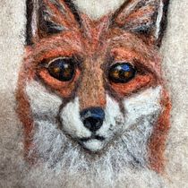 My project for course: Needle Felting: Paint Portraits with Wool. Arts, Crafts, Fiber Arts, Naturalistic Illustration, Needle Felting, and Textile Design project by haila.buskirk - 07.14.2022