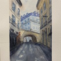 Mi proyecto del curso: Representación arquitectónica en acuarela. Un projet de Illustration traditionnelle, Esquisse , Dessin, Aquarelle, Illustration architecturale , et Carnet de croquis de daniel_tome_10 - 15.07.2022