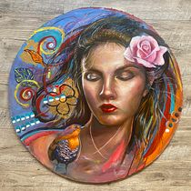 La Mestiza. Un projet de Beaux Arts, Peinture , et Peinture à l'huile de Valentina Parra - 15.07.2022