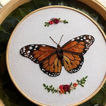 Mi proyecto del curso: Técnicas de bordado realista. Traditional illustration, Embroider, and Textile Design project by Sandra Rengifo López - 06.13.2022