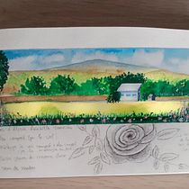 Mon projet du cours : Carnet de voyage à l’aquarelle. Watercolor Painting, and Sketchbook project by Isabelle L - 07.15.2022