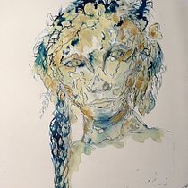 My project for course: Experimental Portraiture with Ink, Tea and Alcohol. Fine Arts, Painting, Drawing & Ink Illustration project by Dianne Goodwin - 07.13.2022