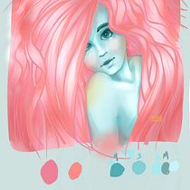 My project for course: Female Character Portraits in Procreate. Projekt z dziedziny Trad, c, jna ilustracja, Ilustracja c, frowa, R, sunek c i frow użytkownika Megan Johnson - 16.07.2022