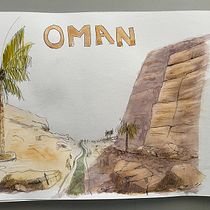 My project for course: Watercolor Travel Journal. Traditional illustration, Watercolor Painting, Architectural Illustration, and Sketchbook project by dominiquedodge - 07.16.2022