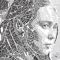 My project for course: Hand-Drawn Typographic Portrait. Traditional illustration, T, pograph, and Digital Illustration project by Mic Ab - 07.16.2022