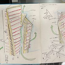My project for course: Architectural Drawing: From Imagination to Conceptualization , high-rise commercial tower.. Un projet de Architecture, Esquisse , Dessin et Illustration architecturale de ali mosaab - 14.07.2022