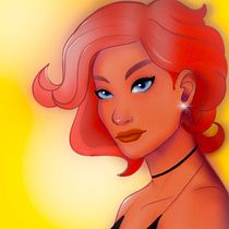 Meu projeto do curso: Retrato de personagens femininas com Procreate. Projekt z dziedziny Trad, c, jna ilustracja, Ilustracja c, frowa, R, sunek c i frow użytkownika Daniel Froes - 17.07.2022