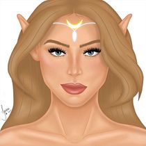 Meu projeto do curso: Retrato de personagens femininas com Procreate. Projekt z dziedziny Trad, c, jna ilustracja, Ilustracja c, frowa, R, sunek c i frow użytkownika Jéssica de Lene - 17.07.2022