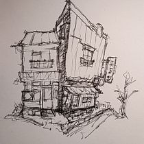 Mi proyecto del curso: Dibujo arquitectónico expresivo con marcadores de colores. Sketching, Drawing, Architectural Illustration, Sketchbook & Ink Illustration project by Miguel Burriel - 07.18.2022