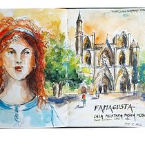 My project for course: Artistic Watercolor Sketching: Dare to Express Your Ideas. Traditional illustration, Sketching, Creativit, Drawing, Watercolor Painting, and Sketchbook project by Zora Poznic Polh - 07.18.2022