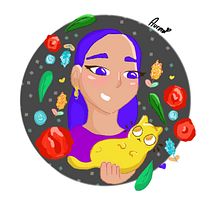 Nulú: Reflejo chiapaneco.. Traditional illustration, Digital Illustration, Botanical Illustration, and Digital Drawing project by Valeria Aurora Villegas Hernández - 07.18.2022