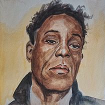 Mój projekt z kursu: Portret artystyczny akwarelami. Fine Arts, Painting, Watercolor Painting, and Portrait Drawing project by Adam Jasiewicz - 07.18.2022