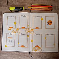 Mi proyecto del curso: Bullet journal creativo: aumenta tu productividad. Traditional illustration, Arts, Crafts, Lettering, DIY, H, Lettering, Management, and Productivit project by Rubén Benítez Florido - 07.18.2022