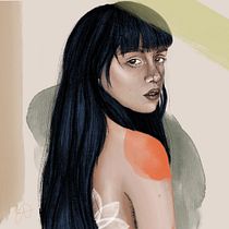 Mi proyecto del curso: Retrato ilustrado con Procreate. Ilustração tradicional, Ilustração vetorial, Ilustração digital, e Desenho de retrato projeto de Rosa A. Bruno Serrano - 20.07.2022