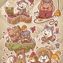 My project for course: Kawaii-Style Story Illustration. Traditional illustration, Character Design, Digital Illustration, and Manga project by leontidai - 07.20.2022