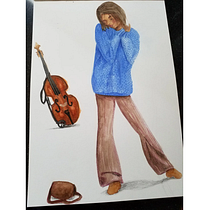 Mi proyecto del curso: Ilustración y caracterización de personajes con acuarela. Un proyecto de Ilustración tradicional, Diseño de personajes, Pintura y Pintura a la acuarela de Alessandra Sichi - 20.07.2022