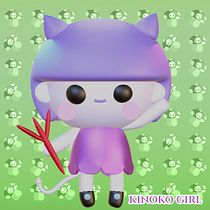 Mi proyecto del curso: Creación de personajes kawaii en 3D con Blender . Traditional illustration, Character Design, Digital Illustration, 3D Modeling, and Manga project by Ana Alfaro - 07.18.2022