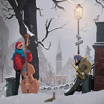 "Chill" // My project for: Cinematic Digital Illustration by Izzy Burton. Un proyecto de Ilustración tradicional, Ilustración digital y Concept Art de Axel Oil - 29.06.2022