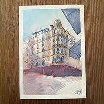 My project for course: Architectural Sketching with Watercolor and Ink. Sketching, Drawing, Watercolor Painting, Architectural Illustration, Sketchbook & Ink Illustration project by Alice Tam - 07.19.2022