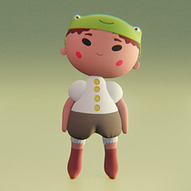 My project for course: Kawaii Character Creation in 3D with Blender . Traditional illustration, Character Design, Digital Illustration, 3D Modeling, and Manga project by Alexander Bulakh - 07.21.2022