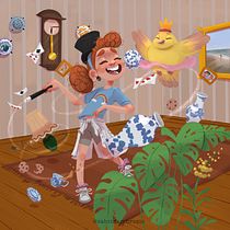 Mi proyecto del curso: Creación de personajes para cuentos infantiles con Procreate. Un proyecto de Ilustración tradicional, Diseño de personajes, Ilustración digital, Ilustración infantil y Dibujo digital de Sabrina Dambrosio - 27.07.2022