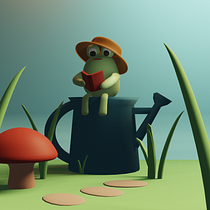 My project for course: 3D Character Creation in Blender. Een project van 3D, Ontwerp van personages,  3D-modellering, 3D-karakterontwerp y  3D-ontwerp van Yael K - 20.07.2022