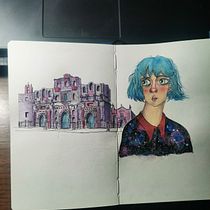 Mi proyecto del curso: Sketching artístico en acuarela: atrévete a expresar tus ideas . Traditional illustration, Sketching, Creativit, Drawing, Watercolor Painting, and Sketchbook project by Diego Luna - 07.21.2022