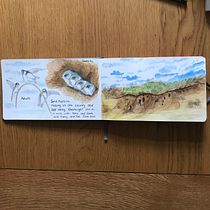 My project for course: Watercolor Travel Journal. Traditional illustration, Watercolor Painting, Architectural Illustration, and Sketchbook project by Anne Bailey - 07.22.2022