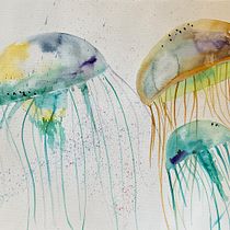 Mein Kursprojekt: Moderne Aquarelltechniken. Un progetto di Illustrazione tradizionale, Belle arti, Pittura e Pittura ad acquerello di Susanne Scholaen - 22.07.2022