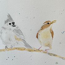 My project for course: Artistic Watercolor Techniques for Illustrating Birds. Watercolor Painting project by mdnwczk7fj - 07.04.2022