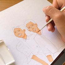 Mi proyecto del curso: Ilustración y caracterización de personajes con acuarela. Un proyecto de Ilustración tradicional, Diseño de personajes, Pintura y Pintura a la acuarela de Jennifer Vanegas - 22.07.2022