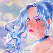 Meu projeto do curso: Retrato digital no Photoshop com um toque de fantasia. Traditional illustration, Drawing, Digital Illustration, Portrait Drawing, Digital Drawing, and Digital Painting project by Isabela Lacerda - 07.22.2022