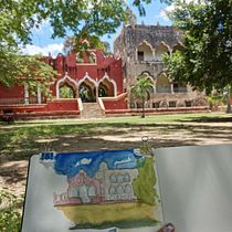 Mi proyecto del curso: Cuaderno de viaje en acuarela. Traditional illustration, Watercolor Painting, Architectural Illustration, and Sketchbook project by Zizi Campos - 07.23.2022