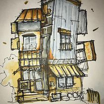 Mi proyecto del curso: Dibujo arquitectónico expresivo con marcadores de colores. Sketching, Drawing, Architectural Illustration, Sketchbook & Ink Illustration project by Estiven Rodriguez - 07.20.2022