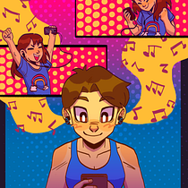 Meu projeto do curso: Ilustração digital com influência mangá. Traditional illustration, Comic, Digital Illustration, Stor, telling, Narrative, and Manga project by Júlia Oliveira - 07.23.2022