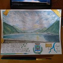 Diario di viaggio ad acquerello al laghetto bbello. Traditional illustration, Watercolor Painting, Architectural Illustration, and Sketchbook project by strakmort - 07.23.2022