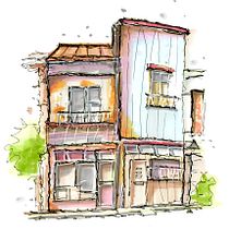 My project for course: Expressive Architectural Sketching with Colored Markers. Sketching, Drawing, Architectural Illustration, Sketchbook & Ink Illustration project by Cynthia - 07.23.2022