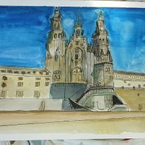 Mi proyecto del curso: Dibujo arquitectónico con acuarela y tinta. Sketching, Drawing, Watercolor Painting, Architectural Illustration, Sketchbook & Ink Illustration project by Jarry - 07.23.2022