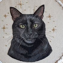 Il mio progetto del corso: Ritratti di animali ricamati: la tecnica della pittura con filo. Un proyecto de Bordado e Ilustración naturalista				 de Valentina Pizzato - 23.07.2022