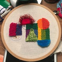 Mi proyecto del curso: Introducción al bordado con aguja mágica. Embroider, Punch Needle, and Textile Design project by cielopalavecino - 07.24.2022