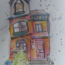 Mi proyecto del curso: Dibujo arquitectónico expresivo con marcadores de colores. Sketching, Drawing, Architectural Illustration, Sketchbook & Ink Illustration project by Eliza Salas - 07.24.2022