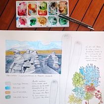Mi proyecto del curso: Cuaderno de viaje en acuarela. Traditional illustration, Watercolor Painting, Architectural Illustration, and Sketchbook project by Ana Camacho - 07.24.2022