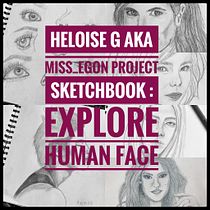 Mon projet du cours : Carnet de portraits : explorez le visage humain. Un proyecto de Bocetado, Dibujo, Dibujo de Retrato, Dibujo artístico y Sketchbook de miss_egon - 31.10.2022