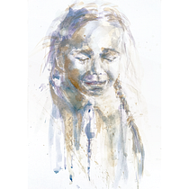 Mój projekt z kursu: Eksperymentalny portret tuszem, herbatą i alkoholem. Artes plásticas, Pintura, Desenho e Ilustração com tinta projeto de Malwina Użarowska - 24.07.2022